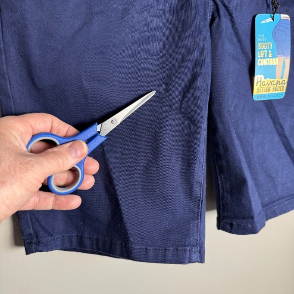 SWS‎ Denim Co Women's NEW Havana Booty Lift Bermuda Shorts Low Rise Navy 3 NWT - Picture 5 of 15